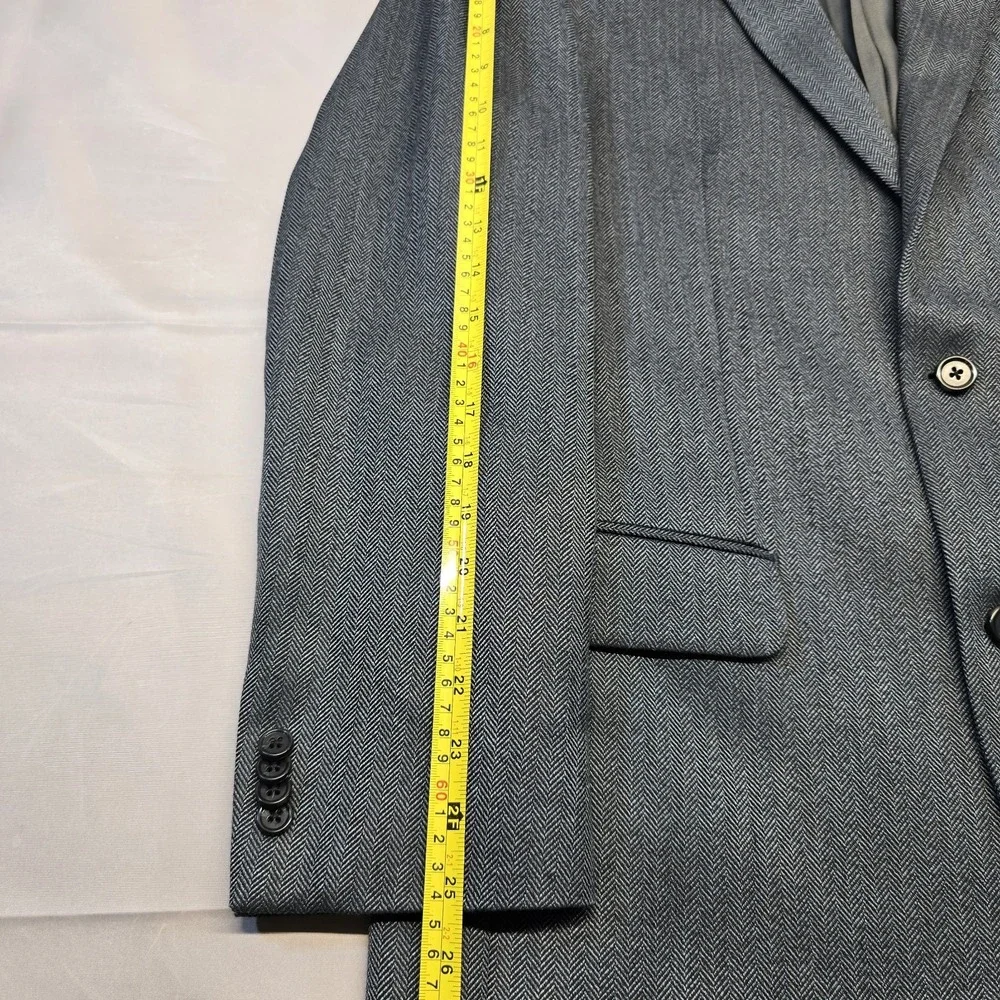 Michael Kors Gray/blue‎ Herringbone Blazer/sportscoat Men Size 40L